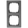 'Gira E2 021233 Cover Frame 2-Gang, Stainless Steel