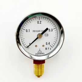 As One Small Pressure Gauge, A Shape, φ50 G1/4B0.4 (1 Piece), 1-7512-03