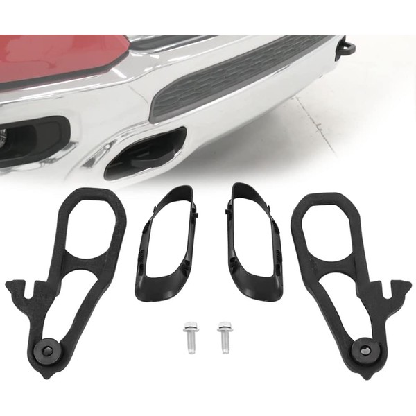 MEPARERI Ram 1500 Front Tow Hooks with Bumper Bezels Fit