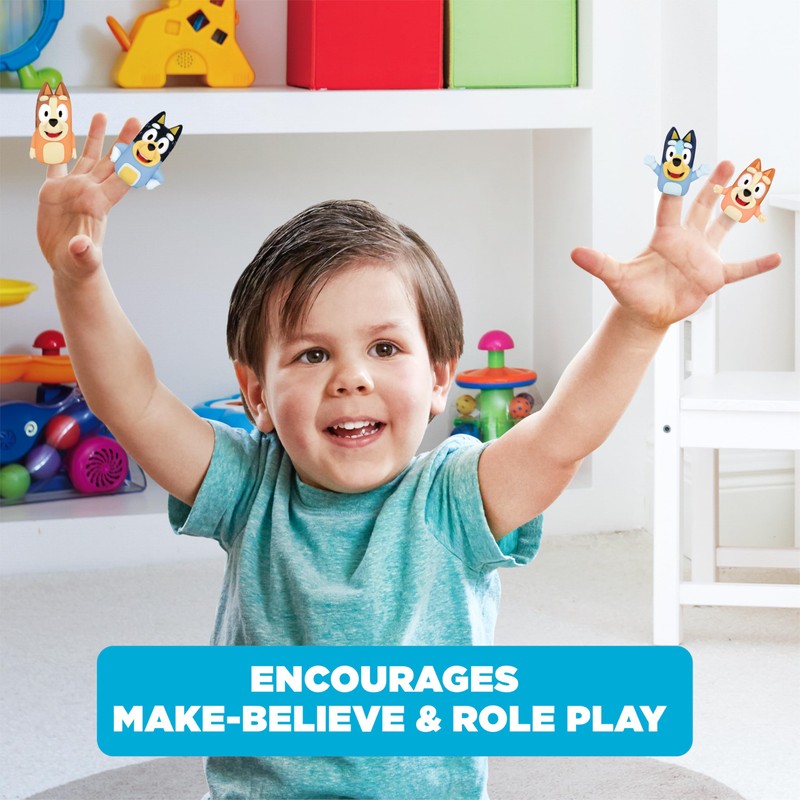 Bluey Jumbo Finger Puppets, 4 Piece