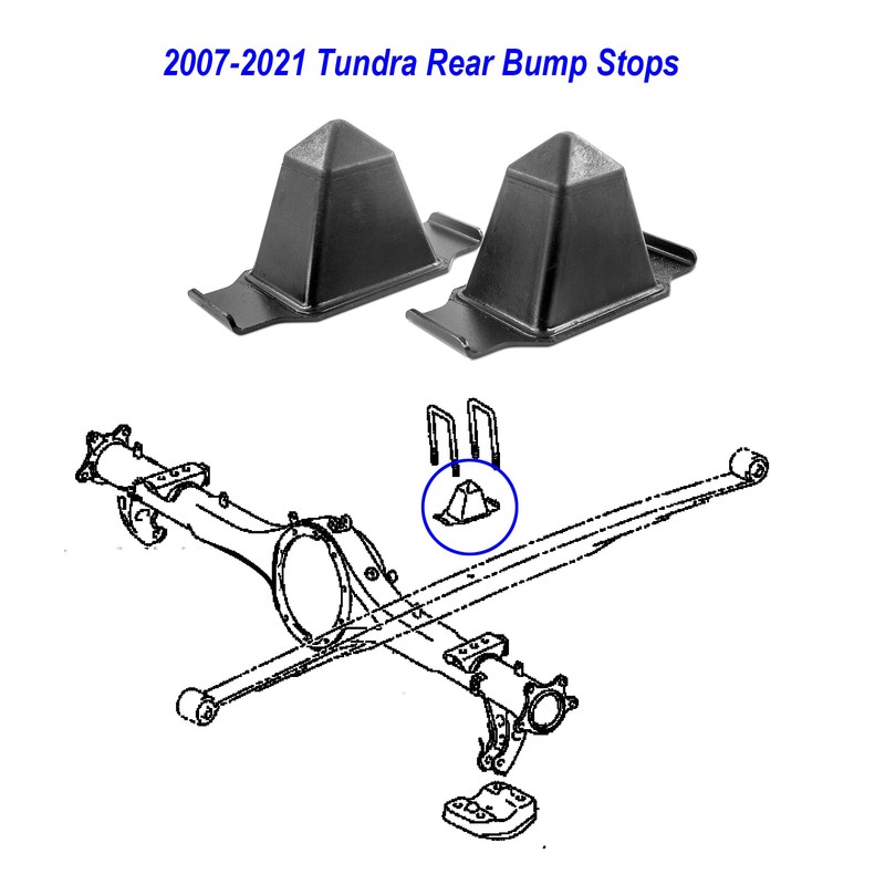 Autoacc Rear Bump Stops, Rear Axle Jounce Bumpers Compatible with