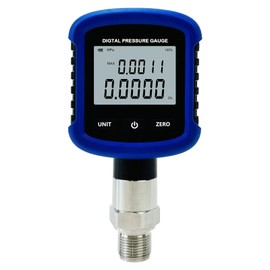 S281 High Precision 10000PSI Digital Hydraulic Pressure Gauge 0.2% FS Accuracy Air Manometer 1/4 Inch NPT Thread with Bluetooth Connection for Mobile Phone and 330° Rotation