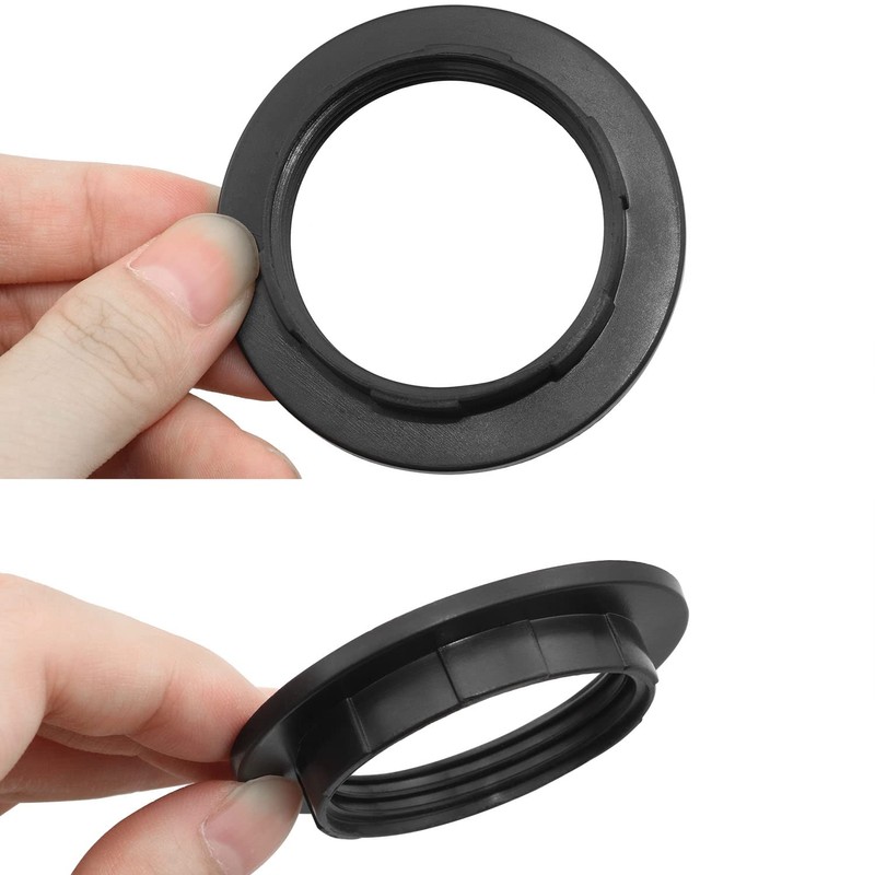 E26 Socket Ring LUORNG 6PCS E26 /E27 Black Light Socket