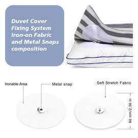 10 Pairs Duvet Cover Snaps Clips Metal Snaps Holder to Prevent The Duvet from Shifting in The Quilt Cover Holds Your Comforter in Place Easy to Install Fit All Thickness Quilt Bed Sheet (White)