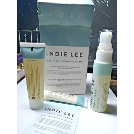 Indie Lee Clarity Kit - Face Wash, COQ-10 Toner, Moisturizer, Eye Serum NIB
