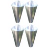 4 Pack Killing Restraining Poultry Chicken Processing Cones - Large