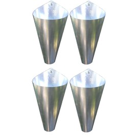 4 Pack Killing Restraining Poultry Chicken Processing Cones - Large