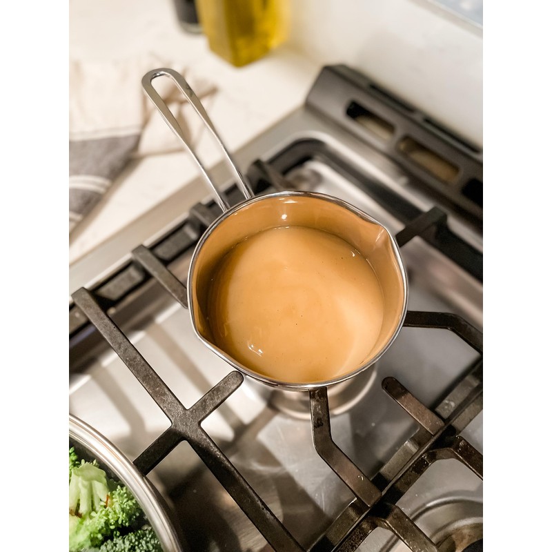 Küchenprofi Stainless Steel Saucepan with Clad Bottom, 8-Ounce,Silver
