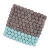 cilio Lana Due Coaster, Washable Felt Made of Sheep's Wool,