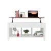 YYAO Lift Top Coffee Table with Hidden Compartment & Shelf,Modern