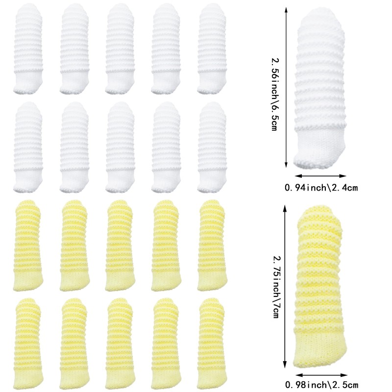 20 PCS Soft Fabric Finger Toothbrush Kit for Dogs and