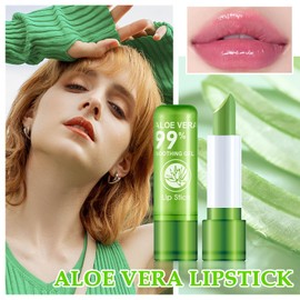 8PCS Aloe Vera Color Changing Moisturizing Lipstick for Women, Magic Temperature Color Change Lipstick Lip Blam Gloss Makeup Gift Set, Long Lasting Nourishing Tinted PH Lip Balm Moisturizer H
