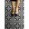 FloorPops Black Gothic Peel & Stick Floor Tiles, FP2475