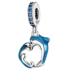 MULA 925 Sterling Silver Charms for Bracelets and Necklaces Airplane Passport Dangle Pendants Beads Butterfly Dragonfly Charms Jewelry Charm for Women