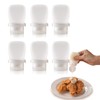 RAMFIYN 6 Pack Silicone Condiment Squeeze Bottles Small Salad Dressing