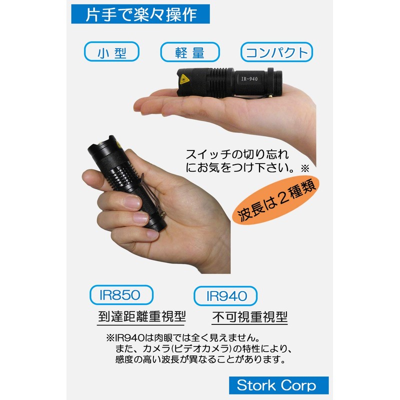 Stork Corp Night Vision IR Infrared Light Infrared LED Small