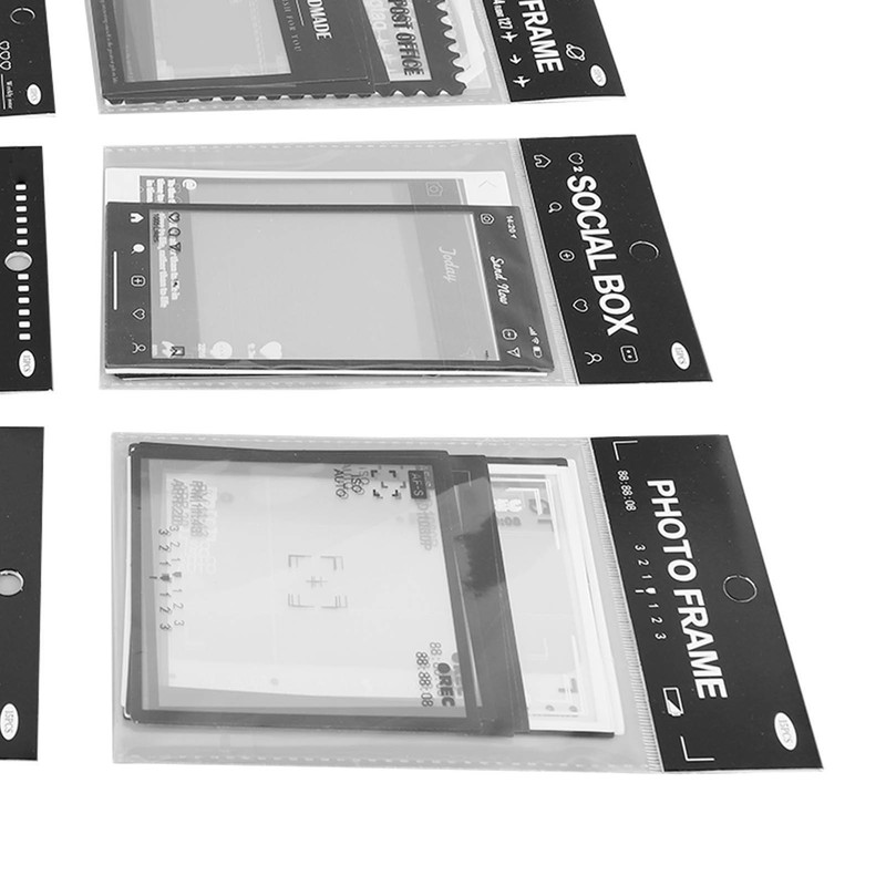 6 Bags Scrapbook Frames Retro Assorted Styles Durable PET for