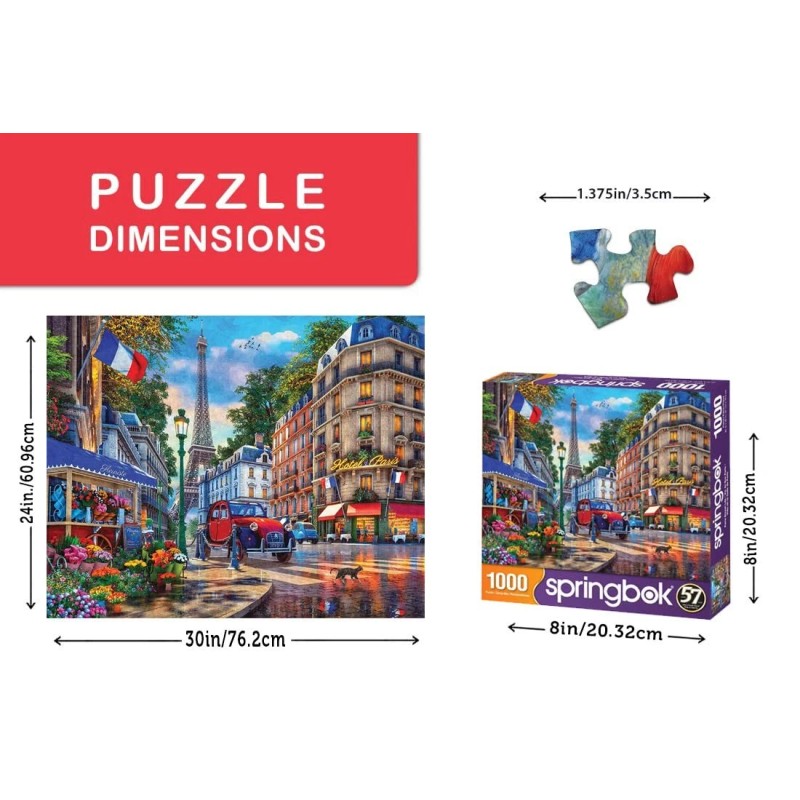 Springbok Majestic by Springbok 1000 Piece Jigsaw Puzzle Paris Street