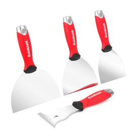 Goldblatt 4PCS Stainless Steel Joint Knives 4'' 5'' 6'' Putty Knife 9-in-1 Painter Scraper