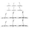 Briny River 30pcs T-Type Glowing 3-Way Cross-Line Swivels 6 Specifications