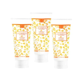 Love Cosmetics Herbal Picture Scroll Shirotsuya Bijin Satsuma Mandarin 3 Piece Set (Foam Cleansing, Pore Care, Shirasu Camellia Oil, Body Soap, Facial Cleansing Foam, 7.1 oz (200 g), Acne,