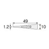 HOZAN ESD Chip P-610S-1 Anti-Static Tweezers Tip, Set of 2,