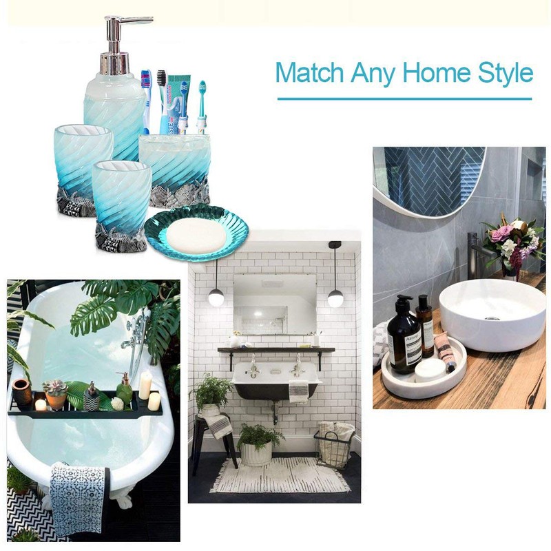 Hotsan Bathroom Accessory Set, 5 PCS Bath Ensemble Set Includes