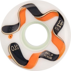 OJ Wheels Skateboard Wheels Phillip Morgan Star Keyframe 56mm 87A (Soft), White