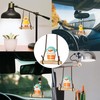 2Pcs Swing Duck Car Hanging Ornament, Car Mirror Hanging Accessories,