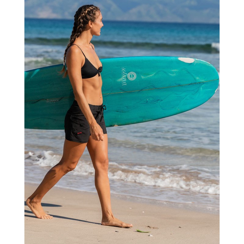 Maui Rippers Women's 5" Board Short Stretch (02, Black)