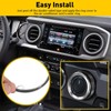 AuTK Aluminum Alloy AC Knob Covers & Vent Outer Rings