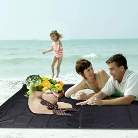 REDCAMP Tienda de campaña ultraligera, PU 2000, impermeable, con bolsa de transporte con cordón para acampar, senderismo (106 x 83 pulgadas, UL negro)