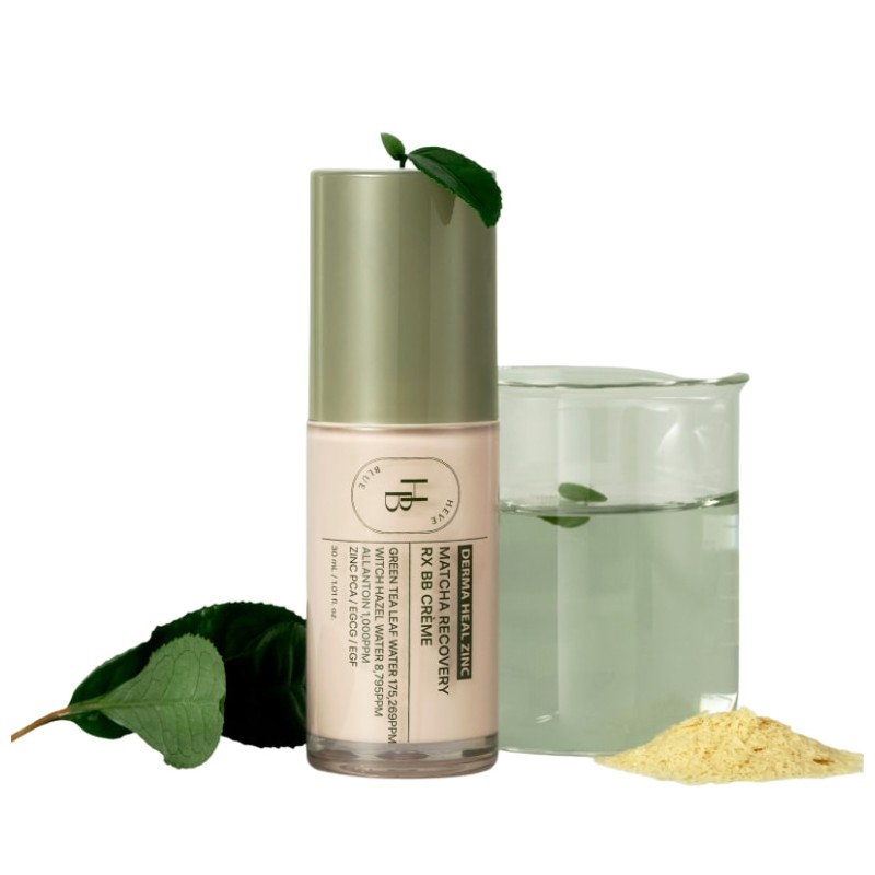 HEVE BLUE Derma Heal Zinc Matcha Recovery BB Cream 30ml,