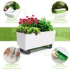 Glowpear Self-Watering Mini Bench Planter - 23.6" in Pot, Free