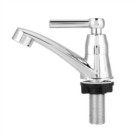 YYQTGG Cold Water Faucet for Up Camper, Single Cold Water Tap Omfortable Grip Llave De Agua Fria Y Caliente Anti for Bathroom for Kitchen(One Word G1/2)