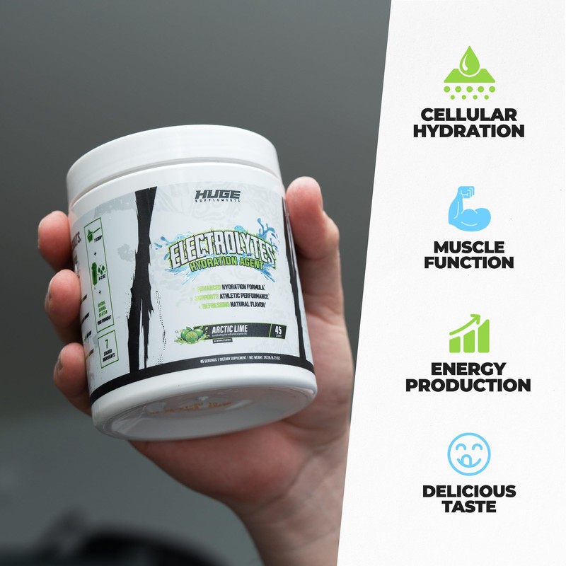 Huge Supplements Electrolytes Powder - Advanced Hydration Formula w/Full Electrolyte