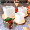 ZQYSING (3 Pack) Resin Cube Molds, Deep Square Silicone Molds
