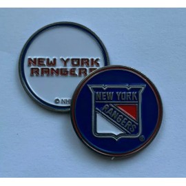 Unbranded NEW YORK RANGERS 1"  Diameter GOLF BALL MARKER   New