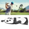 PU Leather Golf Wood Head Covers Waterproof Cartoon Thicken Plush