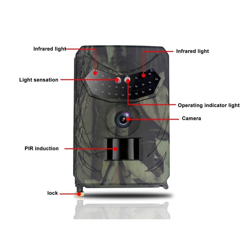 PR100C Outdoor Hunting Camera 1080P HD Infrared Induction Camera Wildlife