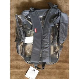 EastSport Clear Gray Backpack Heavy Duty  waterproof with padded Strap NEW bag
