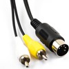 risingsaplings 6FT Audio Video AV Wire Cable 5Pin to RCA