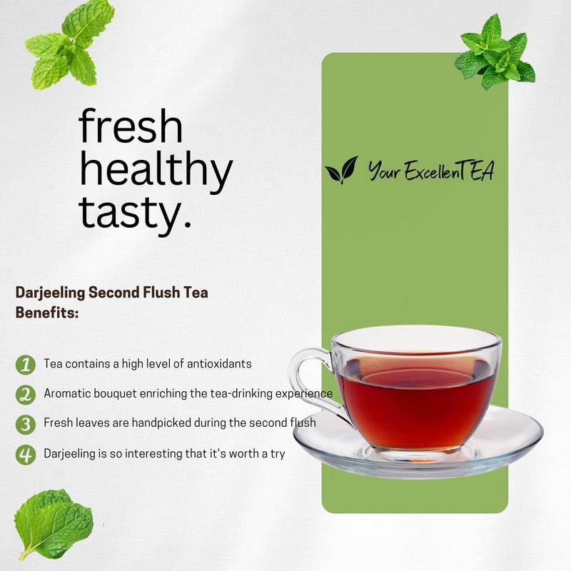 Your ExcellenTEA - Darjeeling Himalayan Black Loose Leaf Tea Indian