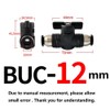 MiJunHD 12mm BUC Pneumatic Valve, 1 Piece Manual Switch Controller