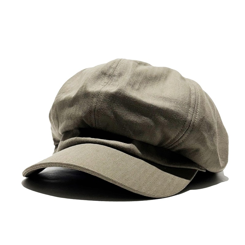 Wrechatter Special Order, Large Size, Adult Newsboy Cap, Herringbone, Cotton,