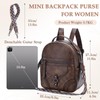 Small Backpack Purse for Women,VASCHY Cute Vegen Leather Mini Backpack