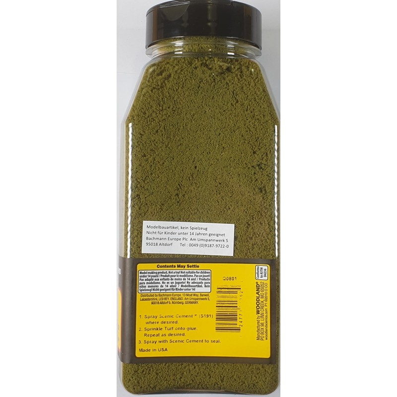 Woodland Scenics T1362 Greening Material Burnt Grass Shaker Coarse Turf