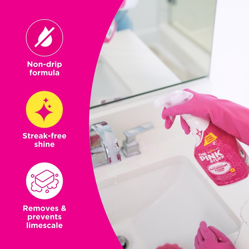 Stardrops - The Pink Stuff Miracle Bathroom Foam Cleaner, 30