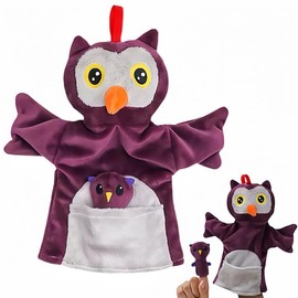 Cute Owls Hand Puppet for Toddlers and Kids 3-5 4-8, Owls Finger Hand Puppet Toys, Stuffed Animals, Children's Educational Toys, Parent-Child Role Play Props, Farm Animal Theme Party Favors