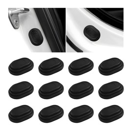 FSTURIOS 12PCS Car Door Shock Absorber, Anti-Collision Silicone Pad Side Door Gasket Sticker Decoration, Auto Soundproof Buffer Gasket Door Bumper Protector for SUV Truck Car